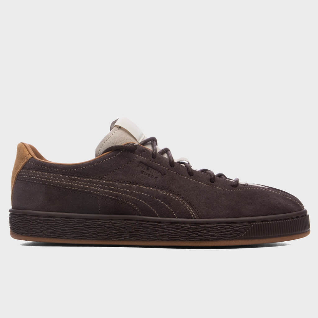 Suede - Chocolate Brown/Silver Fog