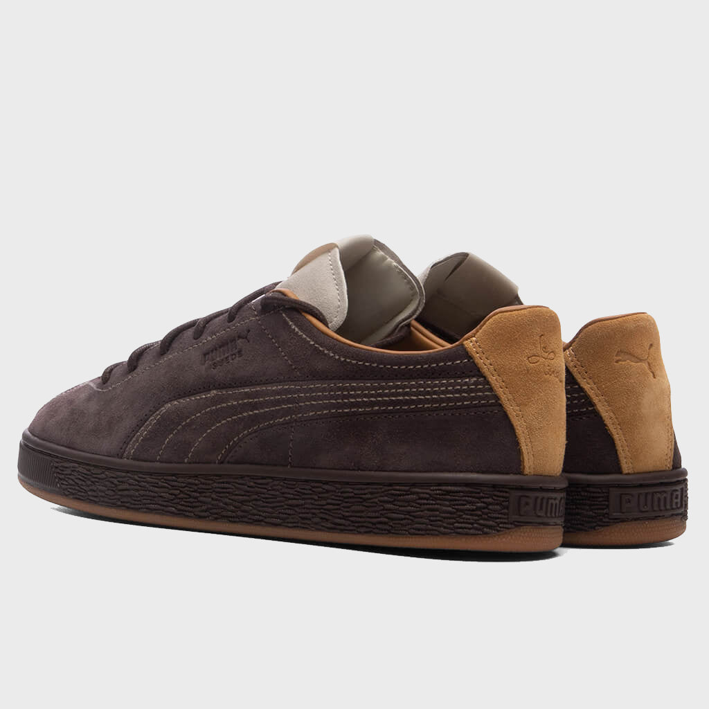 Suede - Chocolate Brown/Silver Fog