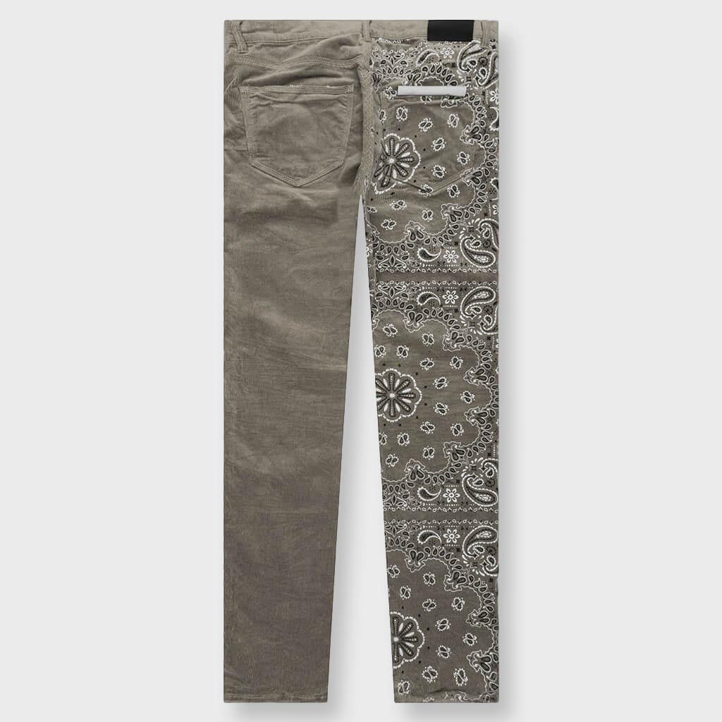 P001 - Corduroy Bandana Print Tan