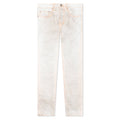 P001 - White Neon Stitch Orange