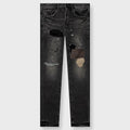 P001 - Worn Black Patchwork