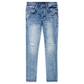 P002 - Faded Blue Tonal Distress