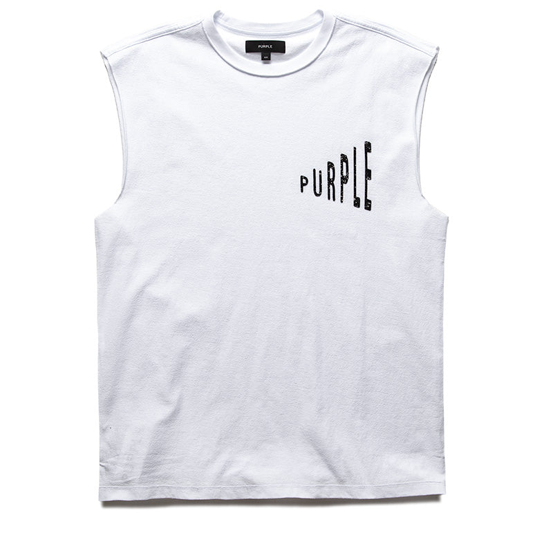 Purple Brand Amplified Tank Top - White