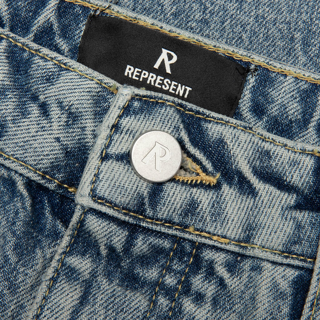 R3 Baggy Denim - Moss Blue