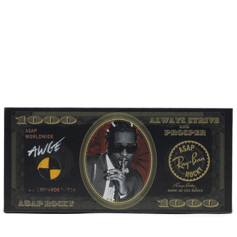 A$AP Rocky x Ray-Ban Mega Clubmaster - Polished Black/Gold