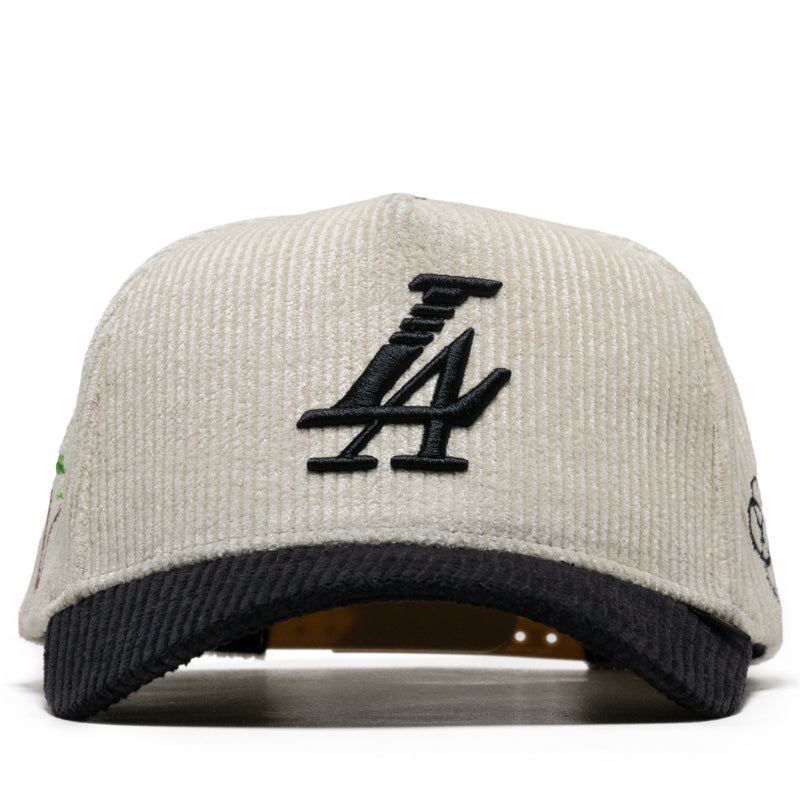 Reference Paradise LA Corduroy Snapback - Cream/Black