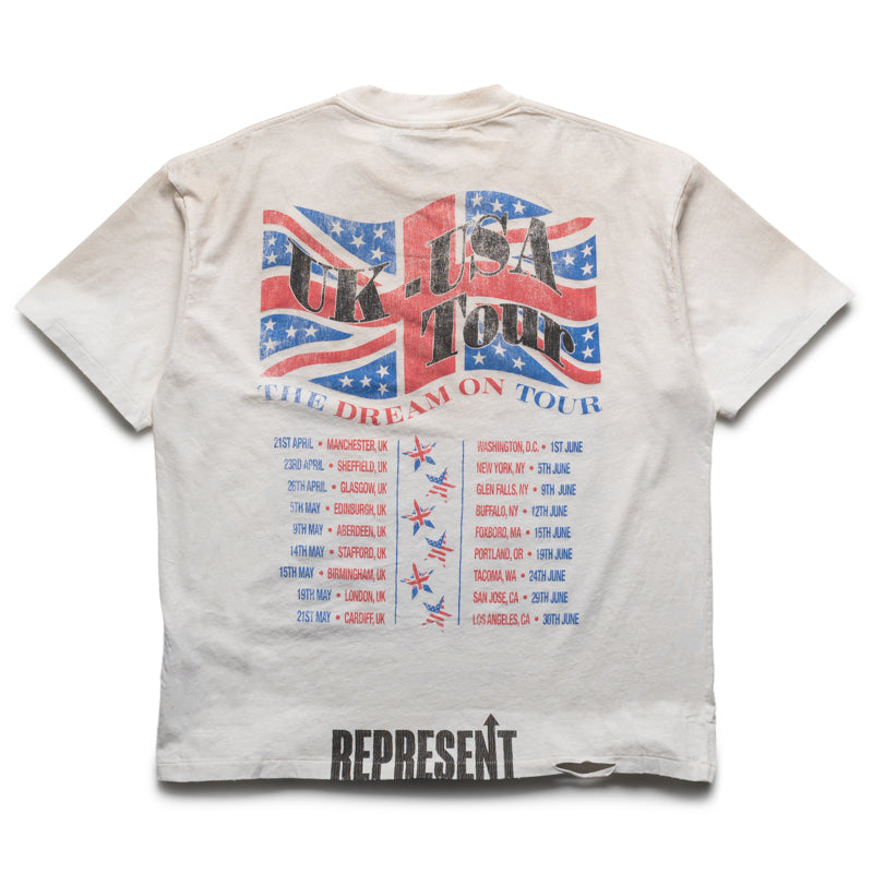 Represent Dream On Tour Tee - Washed Ecru