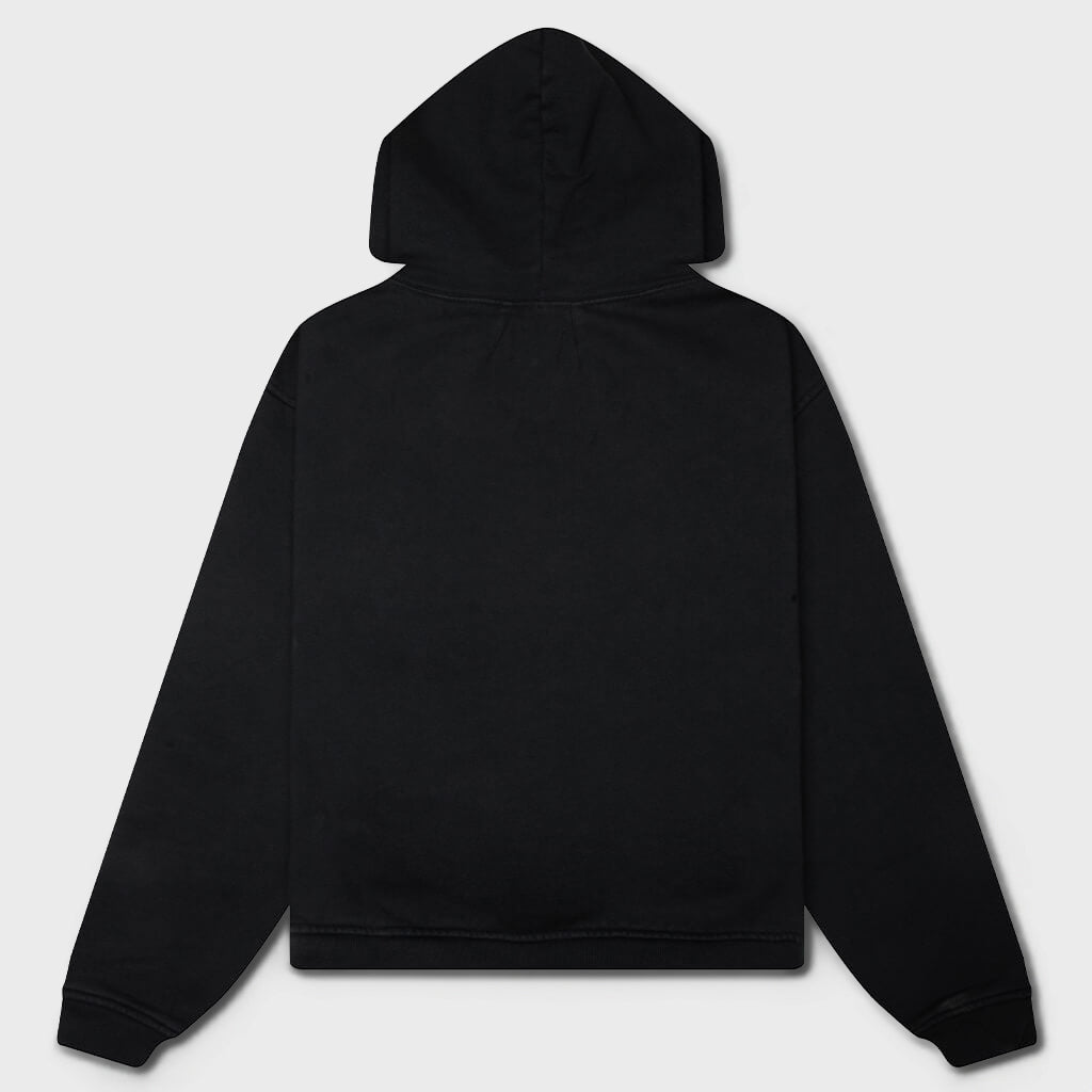 Split Petrol Logo Hoodie - Vintage Black/Red/Blue