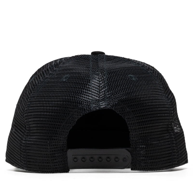 Rhude Racing Panel Trucker Hat - Black/Yellow