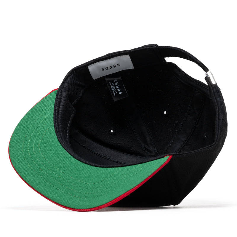 Rhude Rossa Structured Strapback - Black/Red