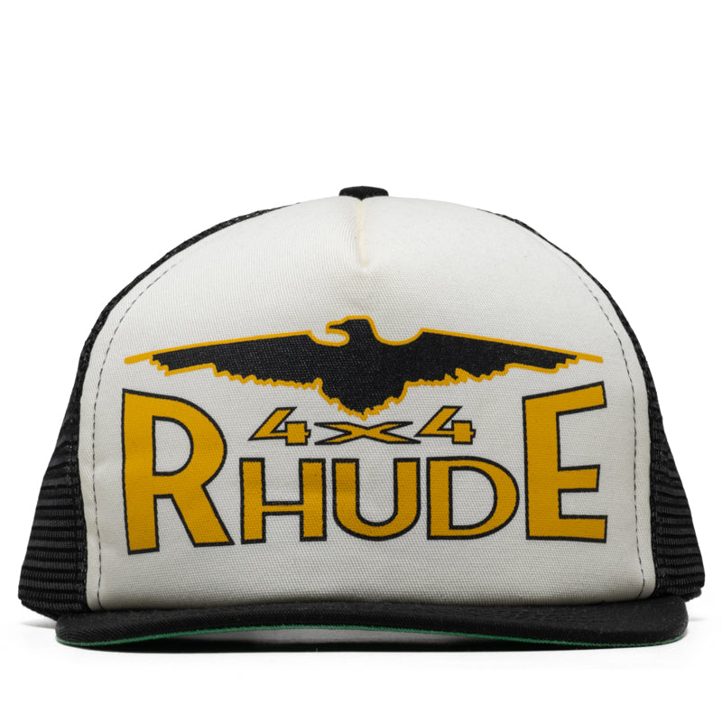 Rhude 4x4 Spirit Trucker Hat - Black/White