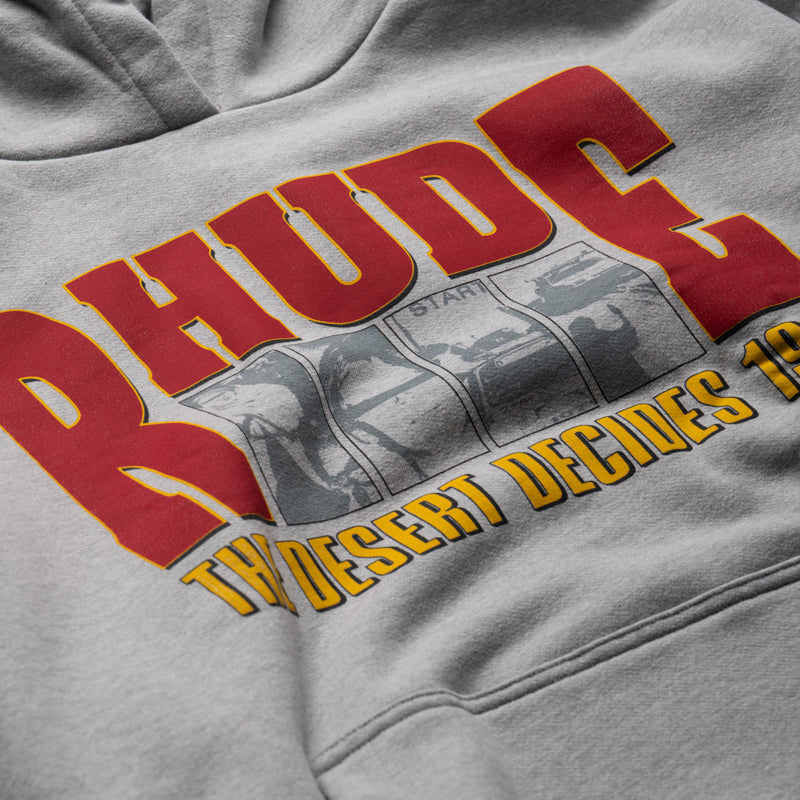 Rhude The Desert Decides Hoodie - Heather Grey/Red