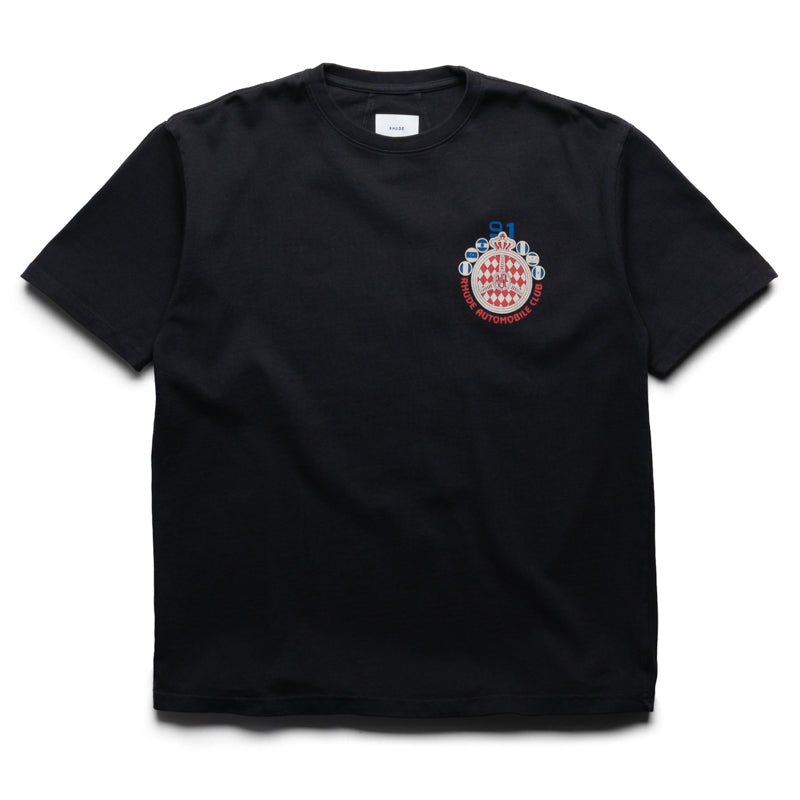 Rhude Automobile Club Tee - Vintage Black/Red