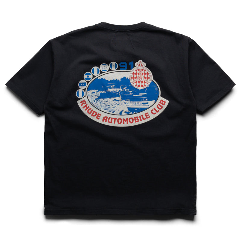 Rhude Automobile Club Tee - Vintage Black/Red