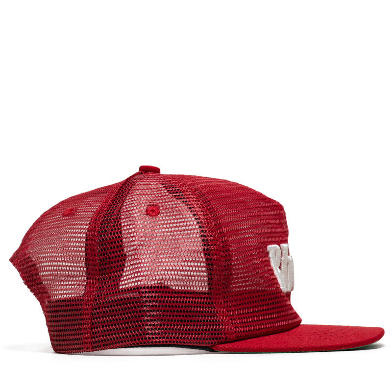 Rhude Logo Mesh Hat - Red/White
