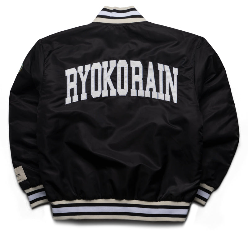 Ryoko Rain Reversible Bomber Jacket - Black/Green