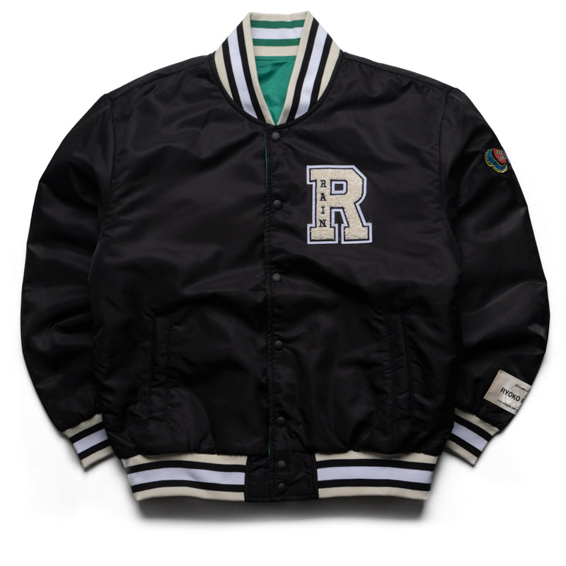 Ryoko Rain Reversible Bomber Jacket - Black/Green