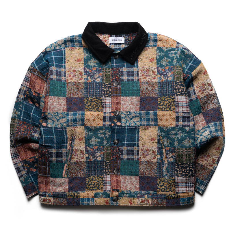 Ryoko Rain Quilted Tapestry Work Jacket - Multi