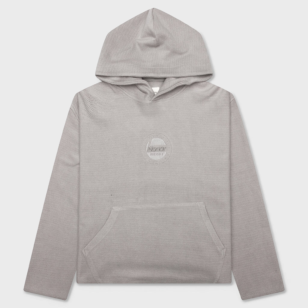 Race Herringbone Hoodie - Stone