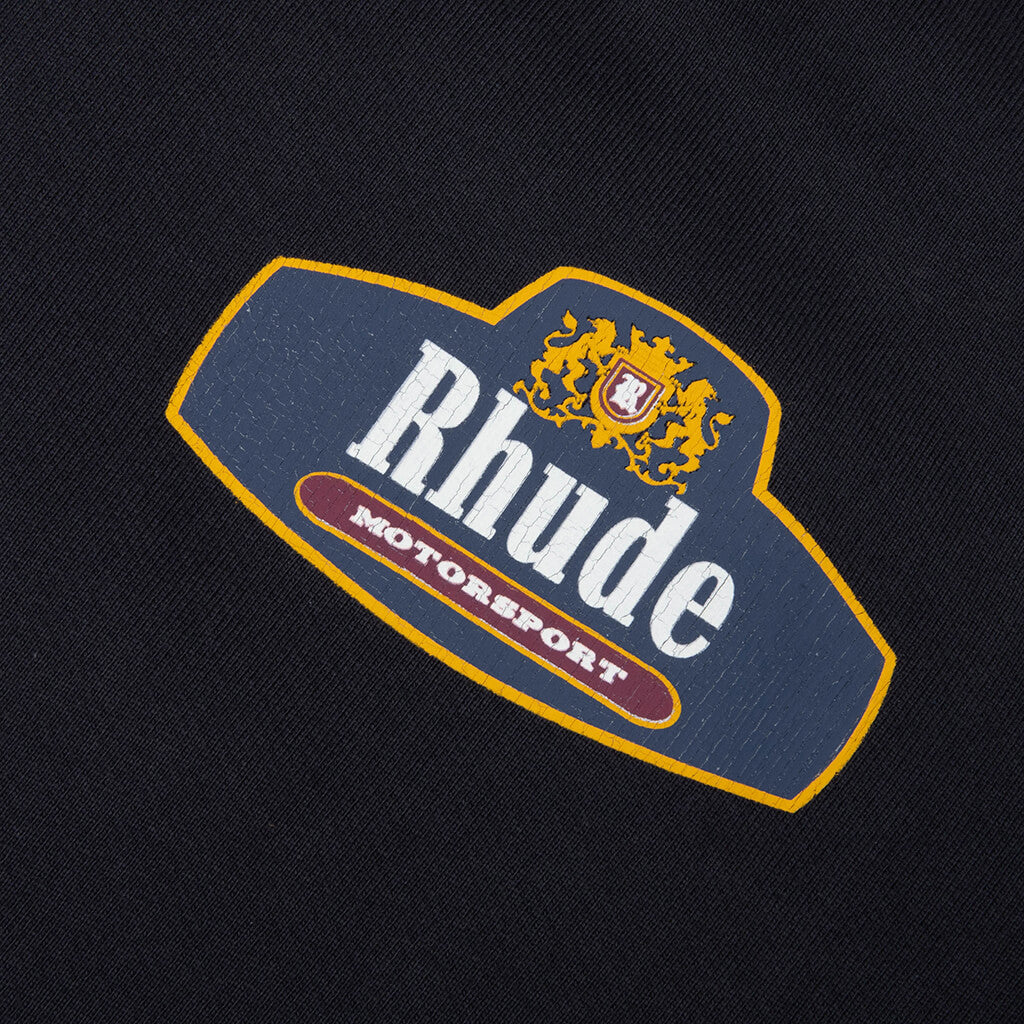 Racing Crest Hoodie - Vintage Black/Navy