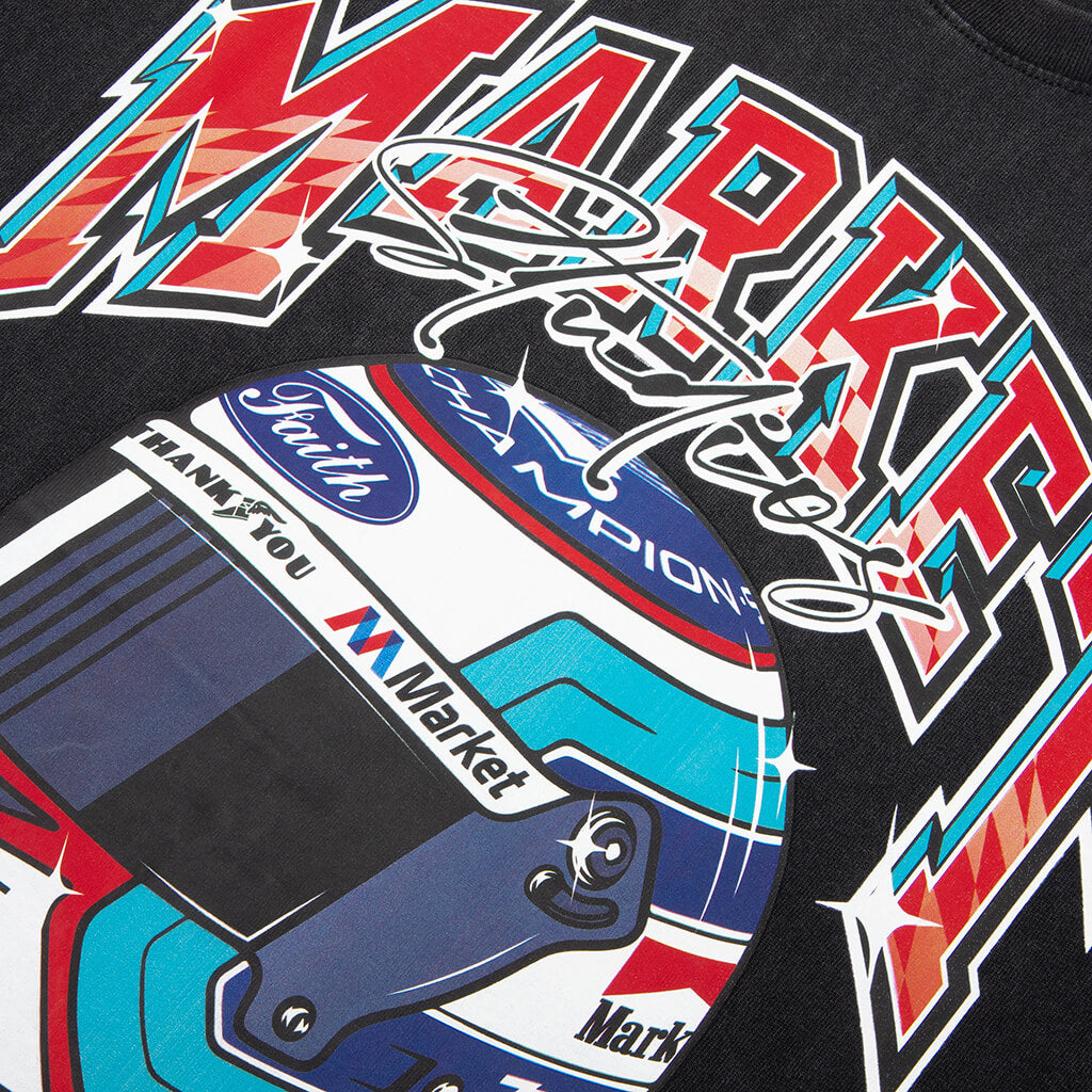 Racing Helmet T-Shirt - Black