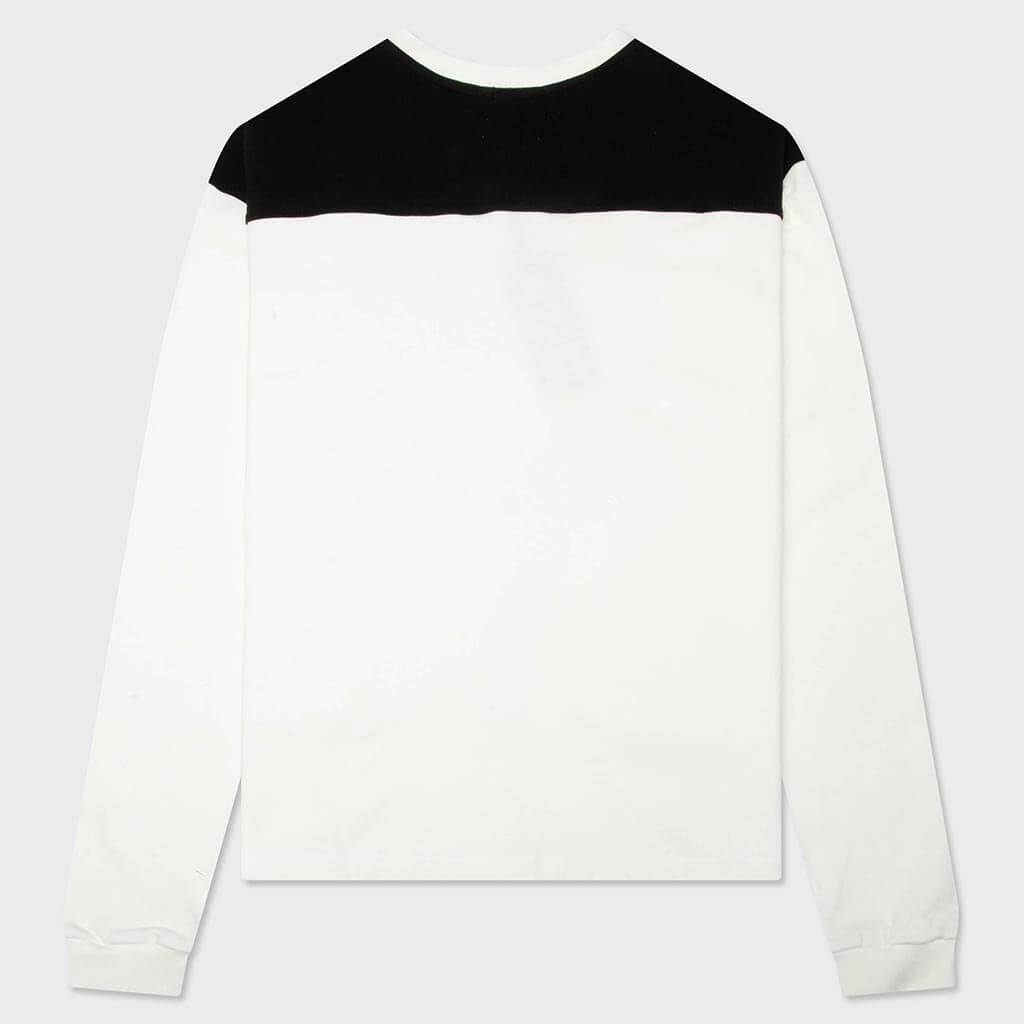 Racing Panel L/S Tee - White/Black/Red