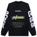 Radical Paper Garden L/S Tee - Faded Black