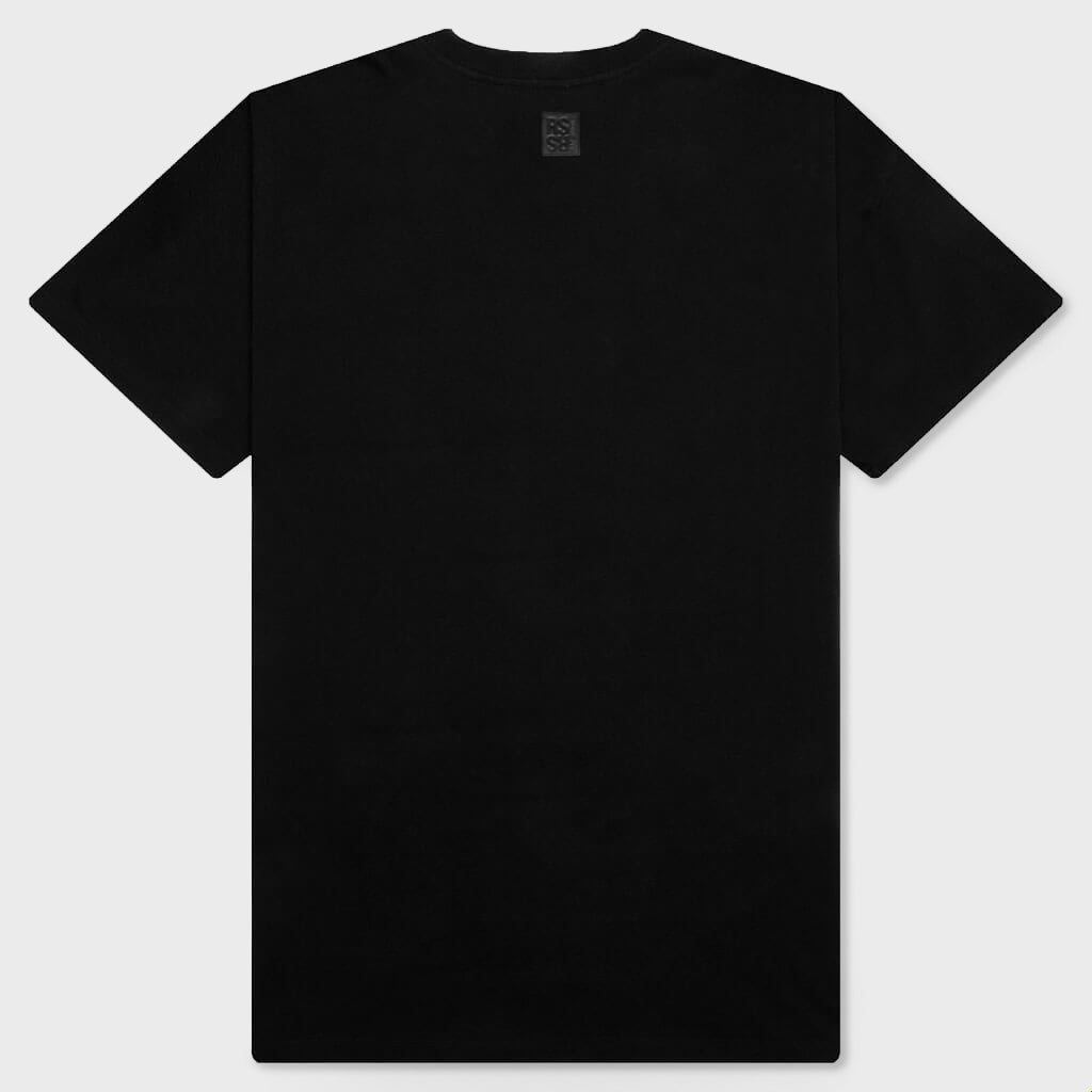 R Print T-Shirt - Black