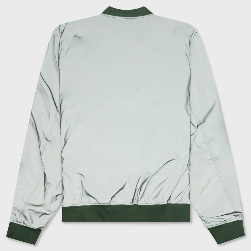 Classic Bomber w/ Leather Patch - Green