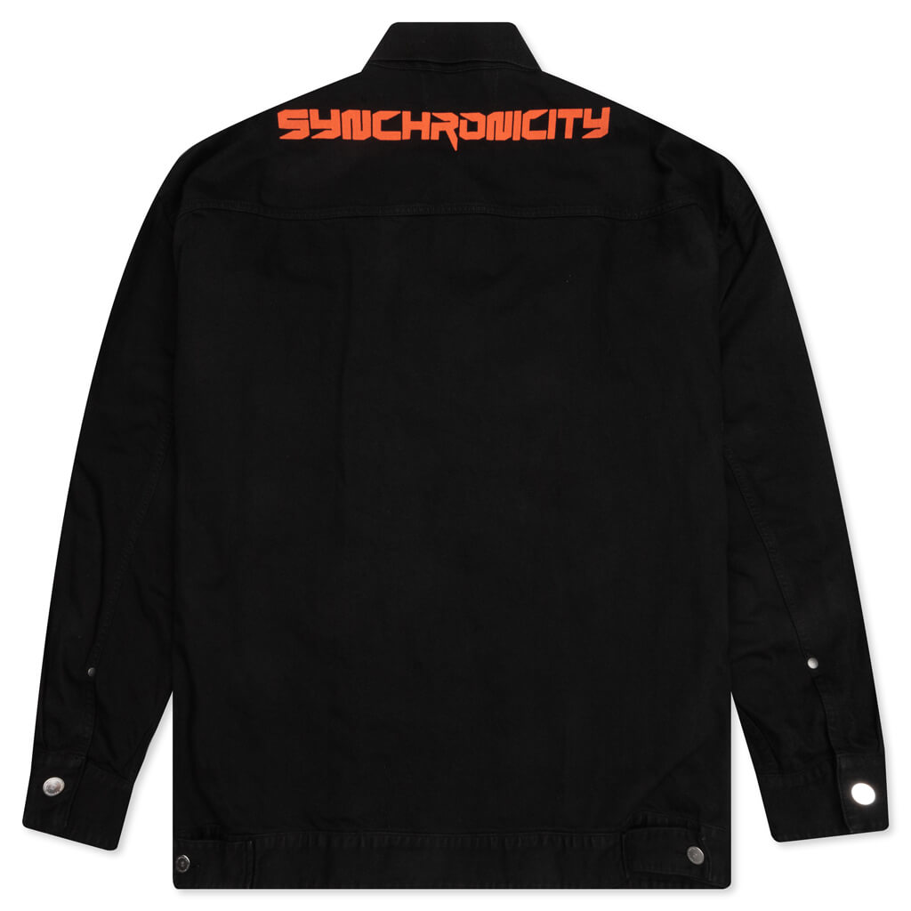 Oversized Denim Jacket - Black