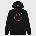 Print Destroy Washed Regular Fit Hoodie - Black