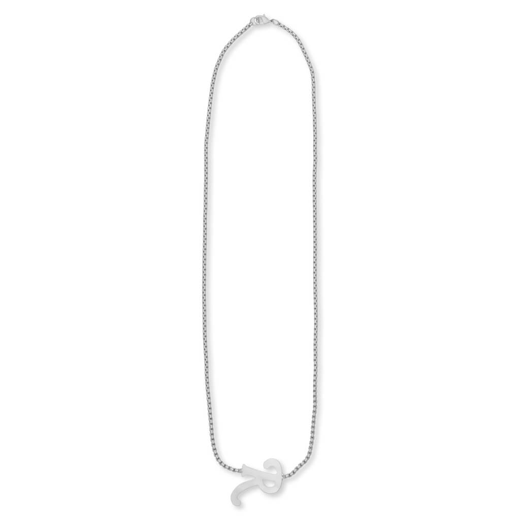 R Necklace - Silver