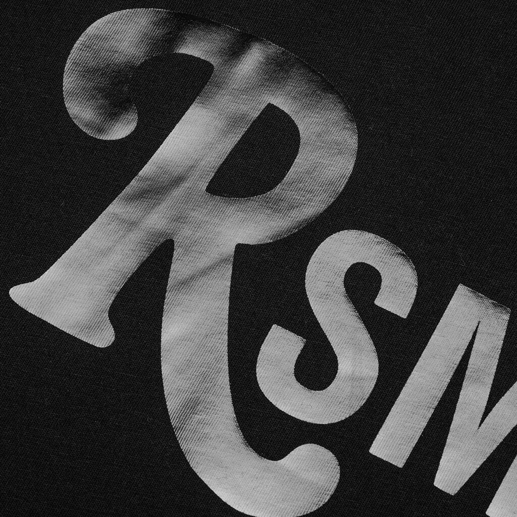 RSmiley Print Big Fit T-Shirt - Black