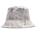 Reversible Bucket Hat with Woven Label - Light Grey/Grey Blue