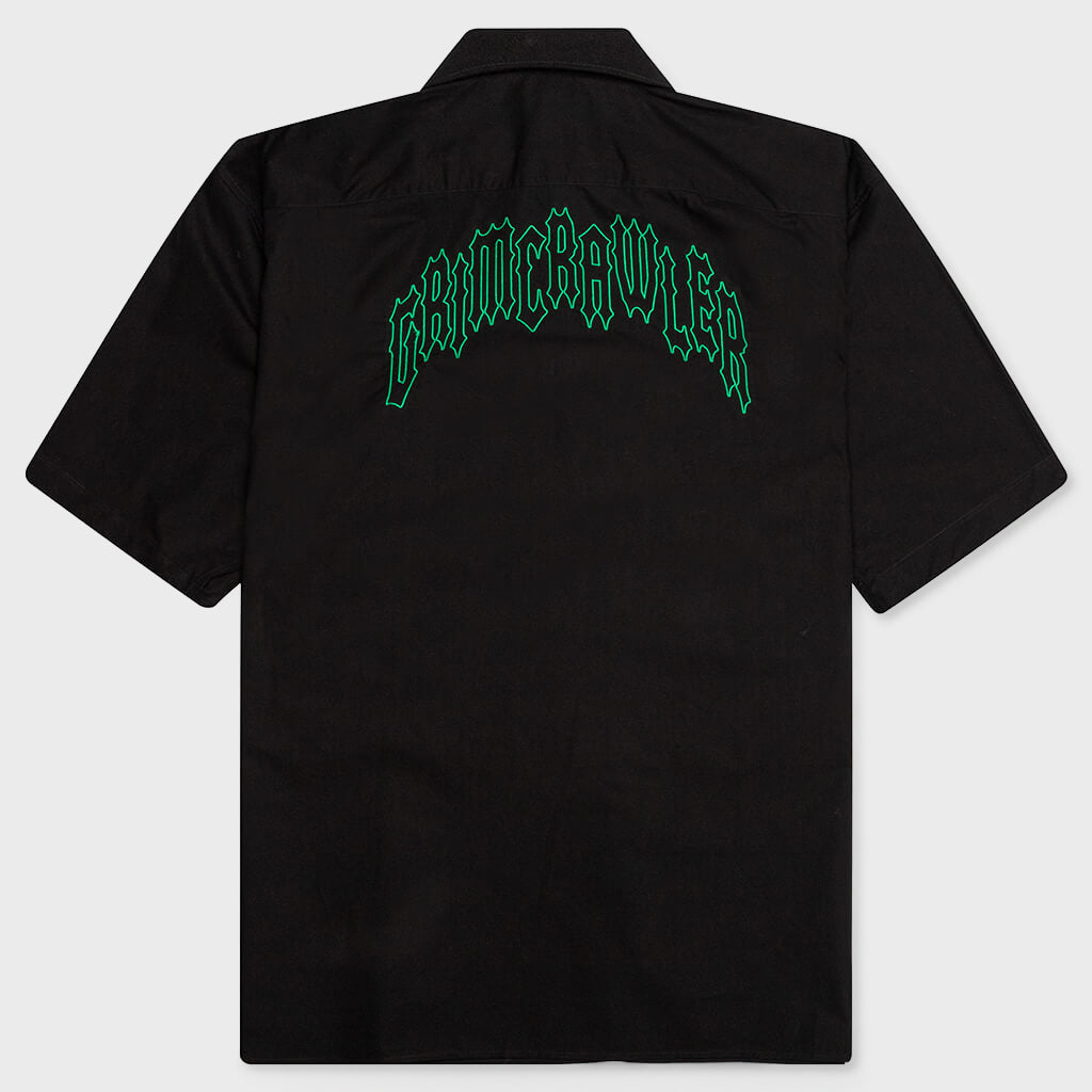 S/S Shirt with Grimcrawler Embroidery - Black