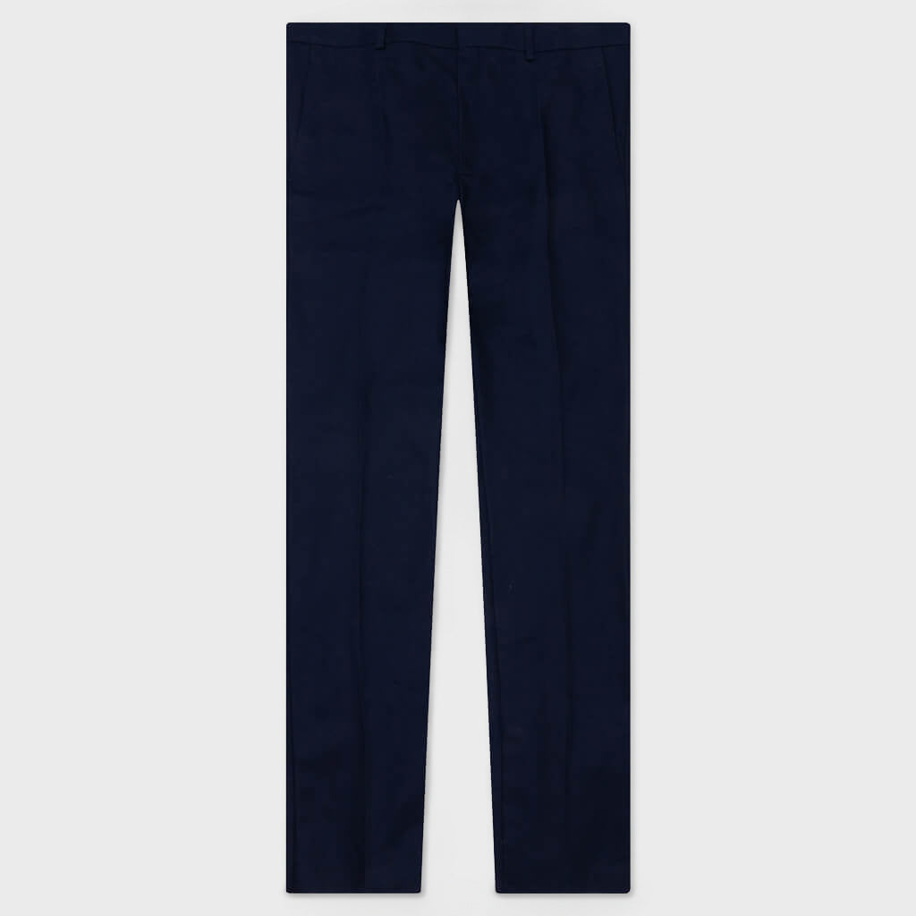 Slightly Flared Pants - Navy