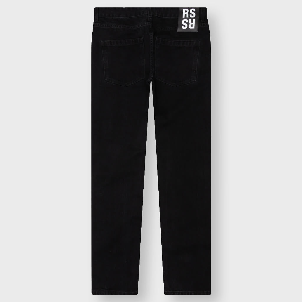 Slim Fit Denim Pant w/Picture Patch - Black