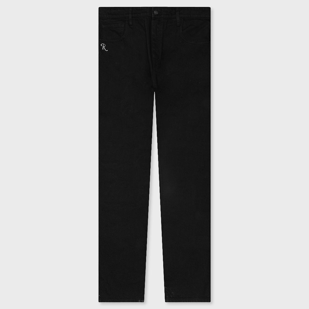 Slim Fit Denim Pants - Black