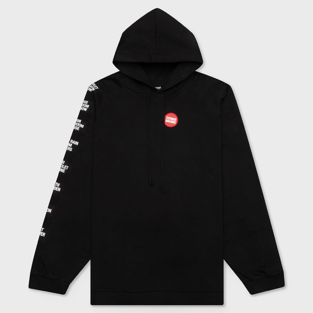 Teenage Dreams Oversized Hoodie - Black