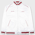 1952 Shiny Raglan Bomber Jacket - White