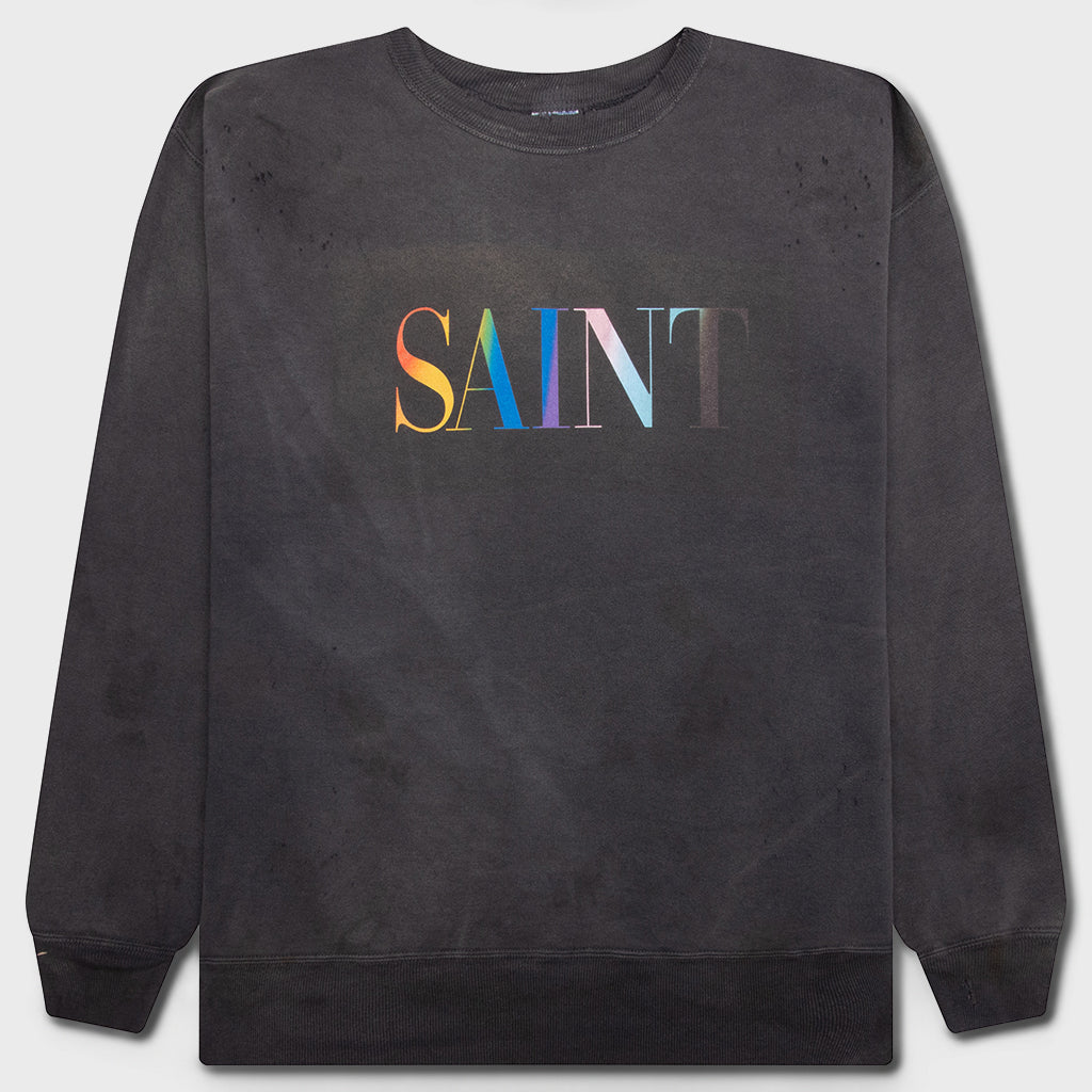 Rainbow Saint Crew Sweater - Black