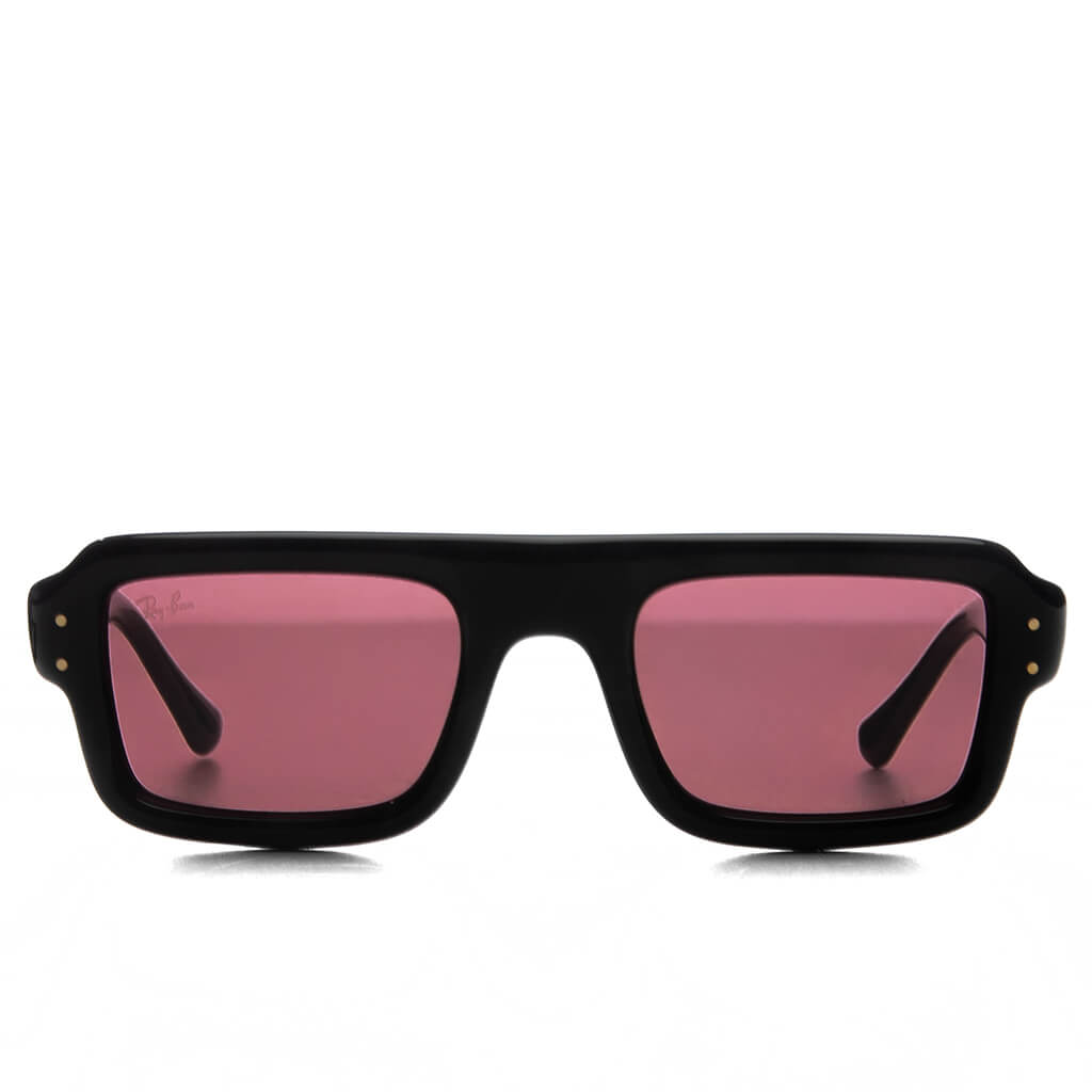 Flacko Puffer - Black Frame/Dark Violet Lens