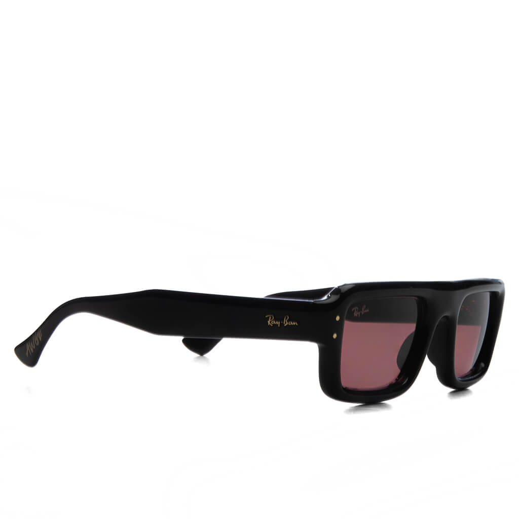 Flacko Puffer - Black Frame/Dark Violet Lens