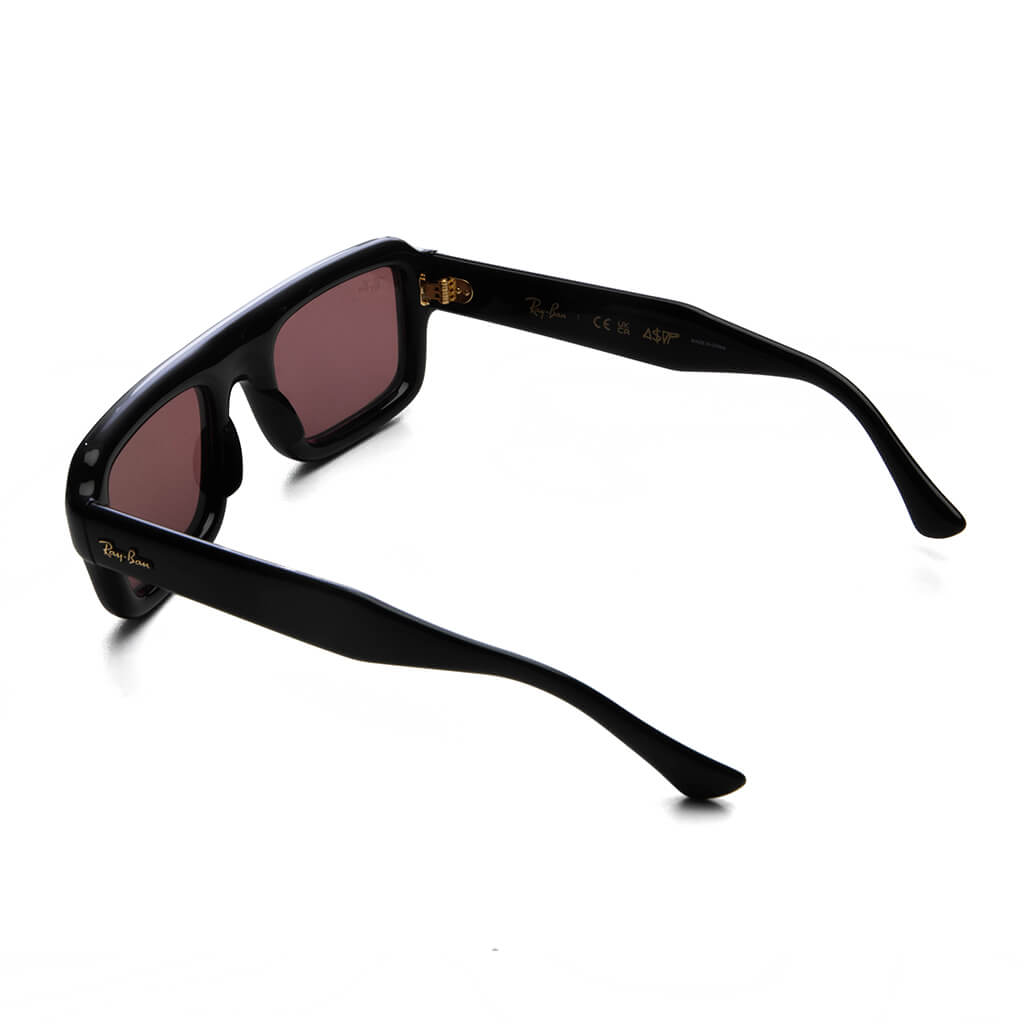 Flacko Puffer - Black Frame/Dark Violet Lens