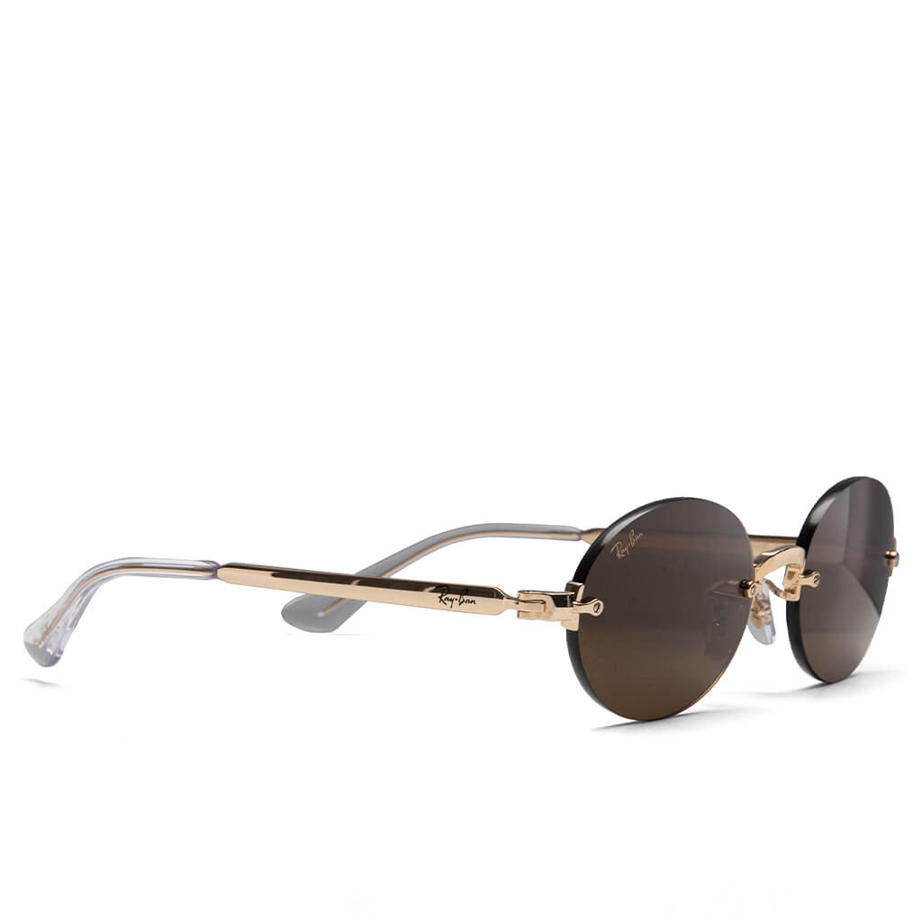 Rimless Oval - Arista/Dark Brown