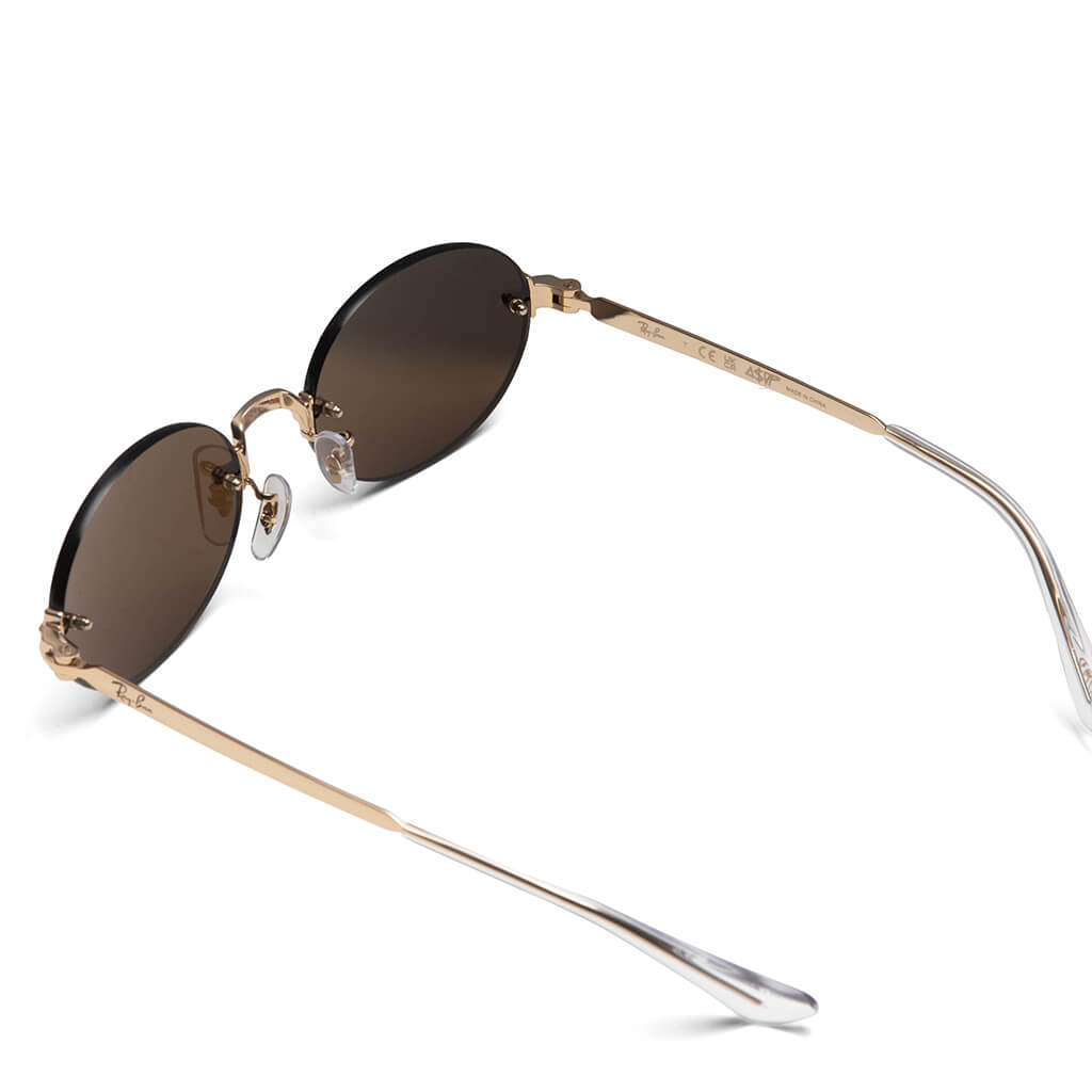 Rimless Oval - Arista/Dark Brown