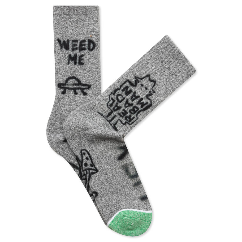 Weed Me Socks 2 Pack - Heather