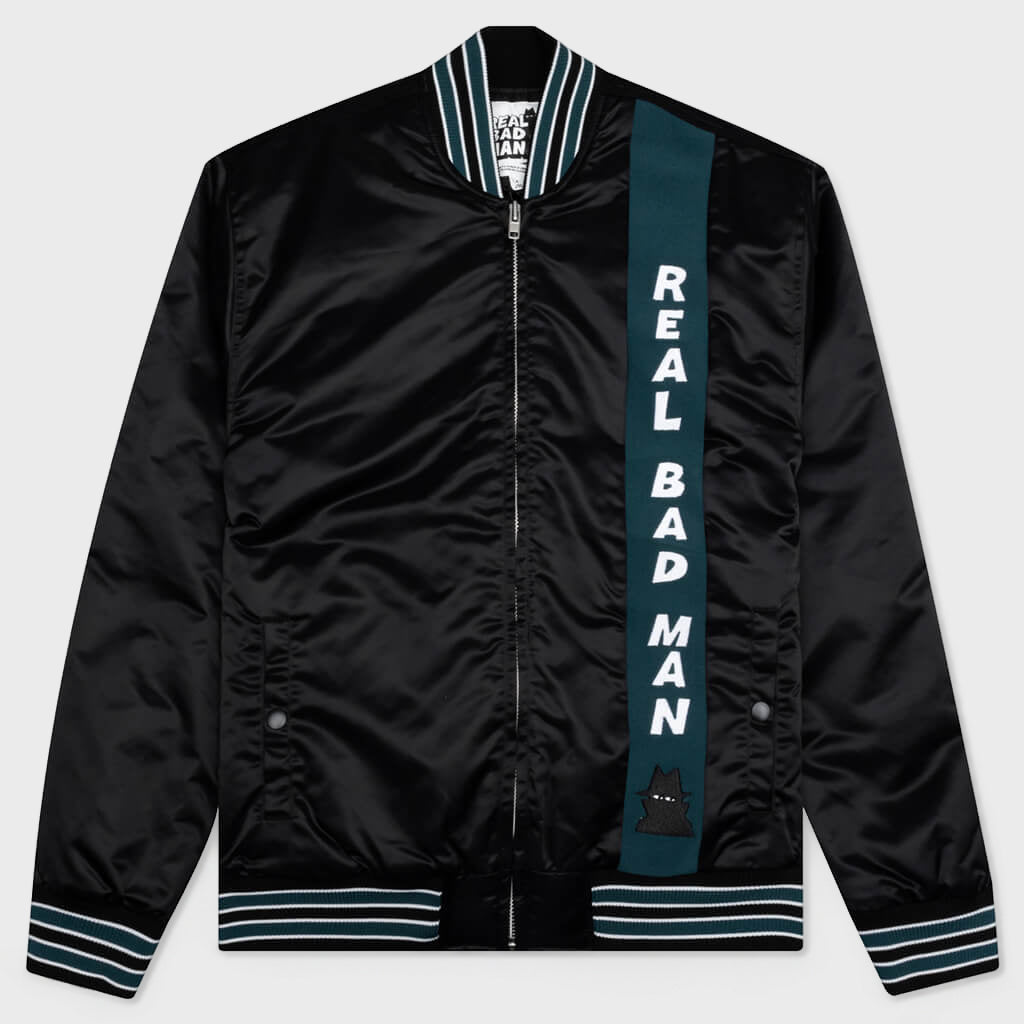 Zipped Team Jacket - Black