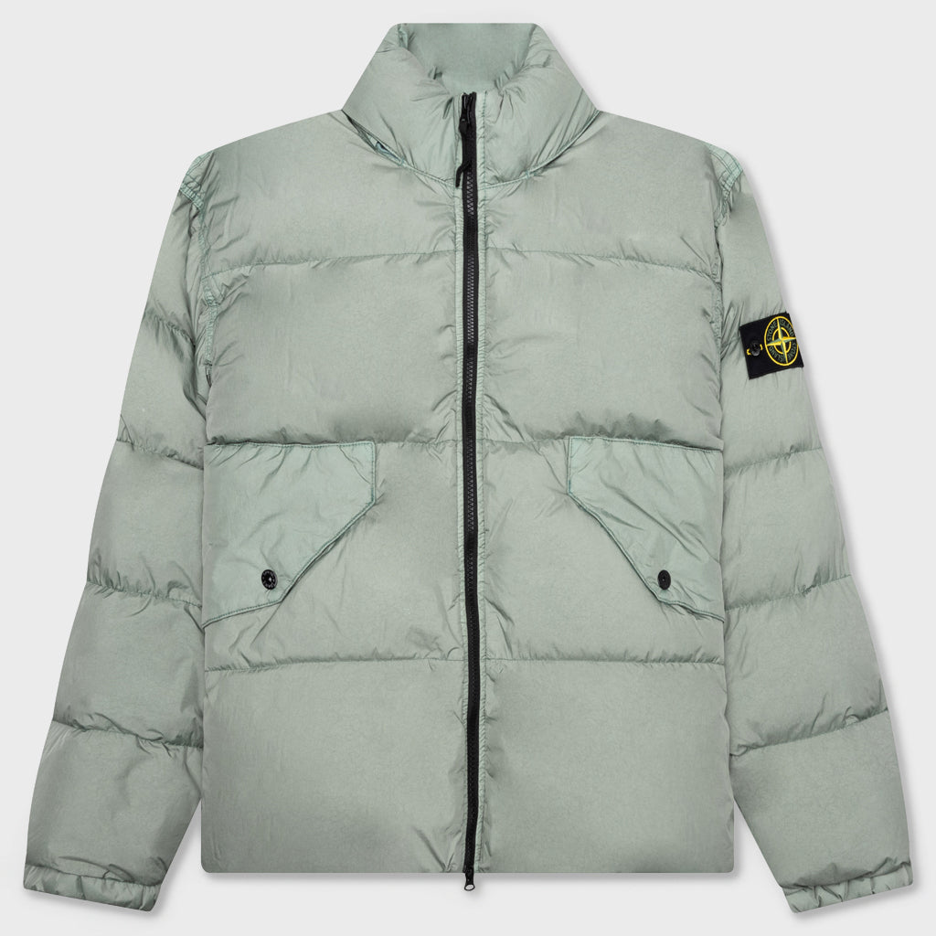 Real Feather Jacket - Sage