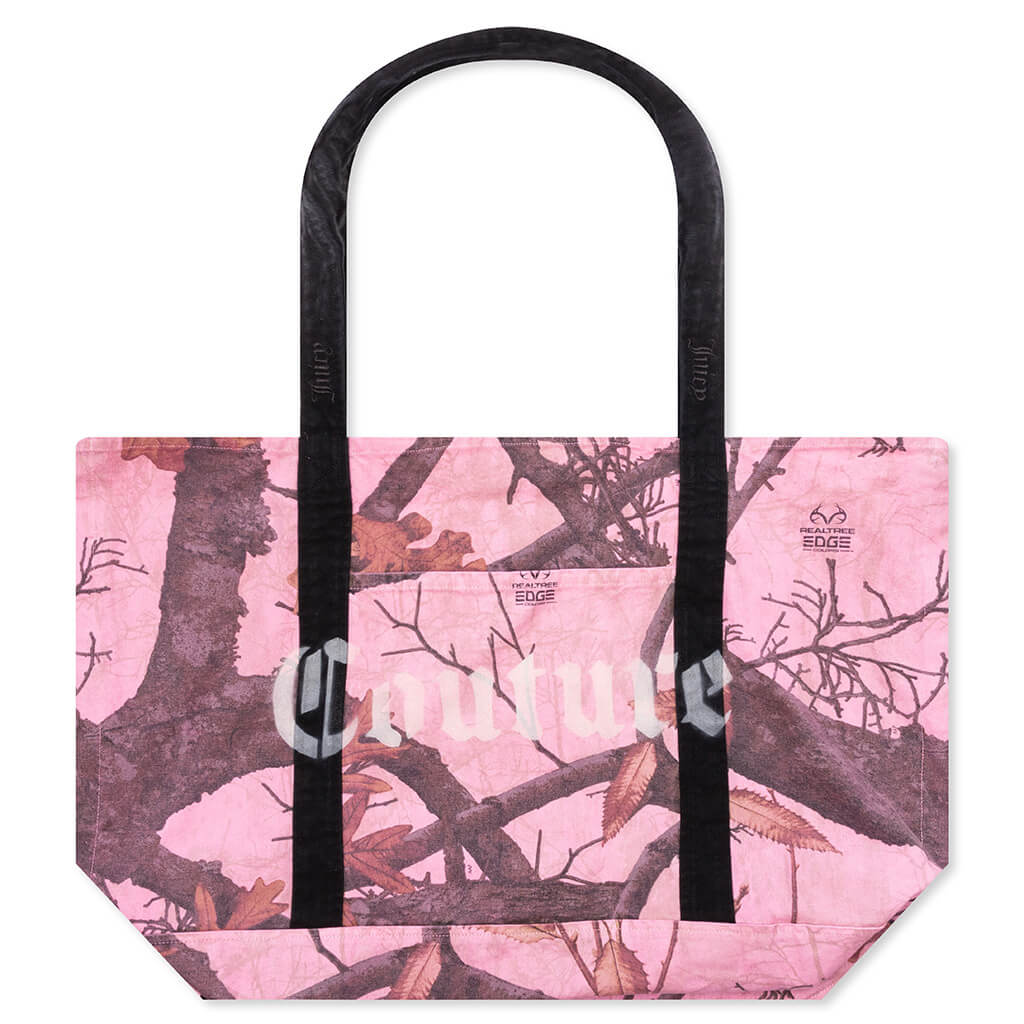 Realtree Canvas Tote - Pink Edge